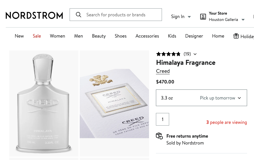 CREED Himilaya - GRADE: 7.15 - FOR HIM - 3.3 oz / 100 ml